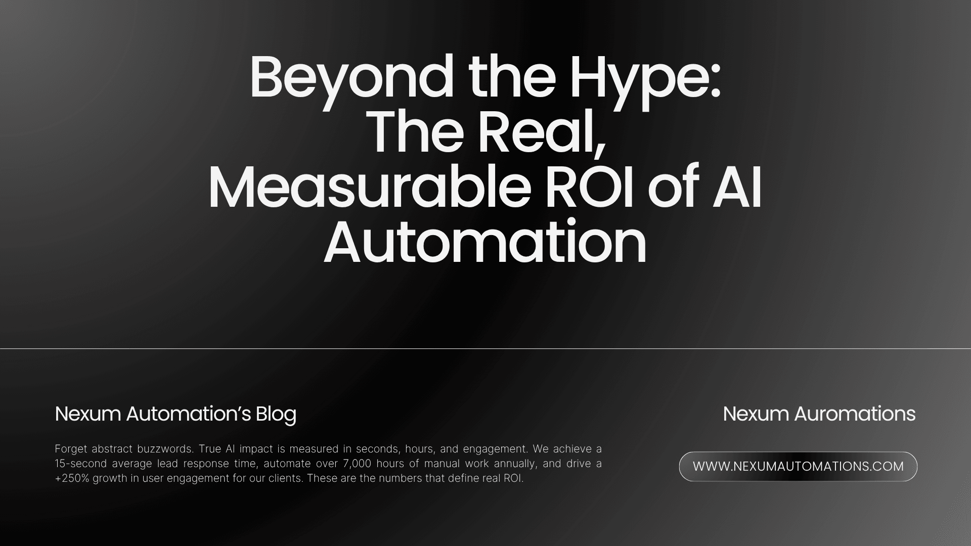 Beyond the Hype: The Real, Measurable ROI of AI Automation